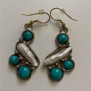 6/$20 Mixed Metal & Stone Handcrafted Earrings, Unique, NWOT